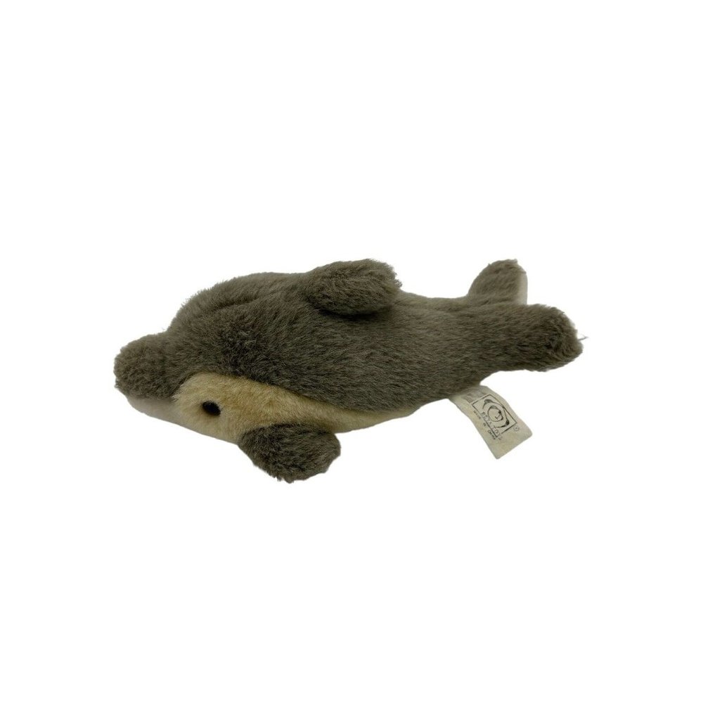11" Beta Toys Dolphin Plush Stuffed Animal Gray White Cream Soft